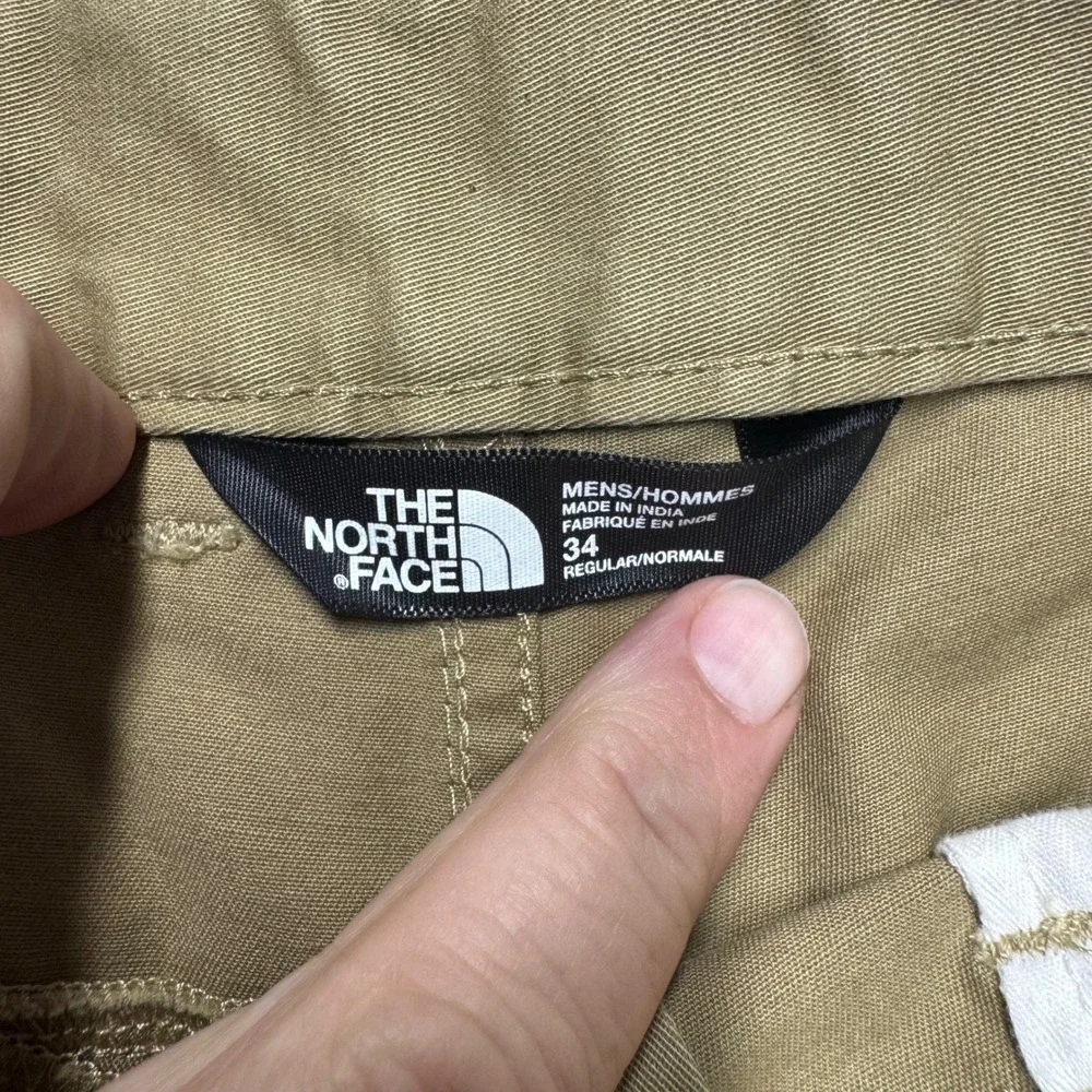 The North Face Chino Shorts 34 Khaki Excellent‎ Cotton Blend Stretch (1651)